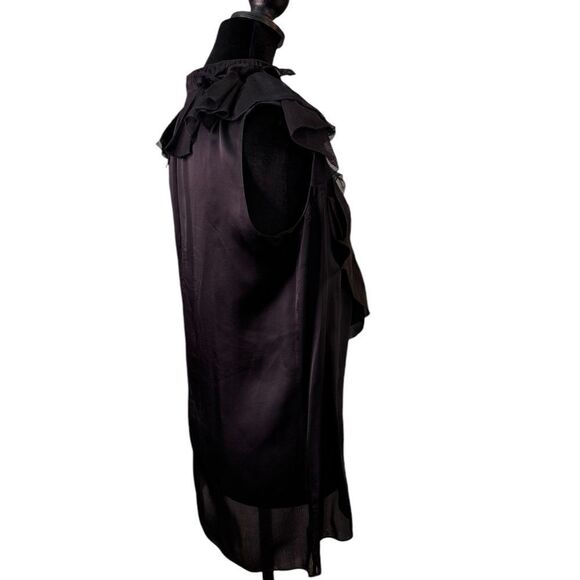 Givenchy Silk Sleeveless Ruffle Blouse (EU 40/US 8) - Picture 6 of 13